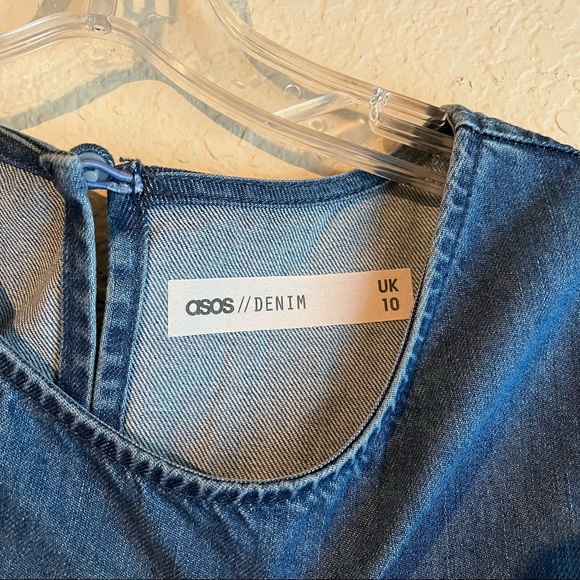 ASOS denim cold shoulder dress - Picture 3 of 5